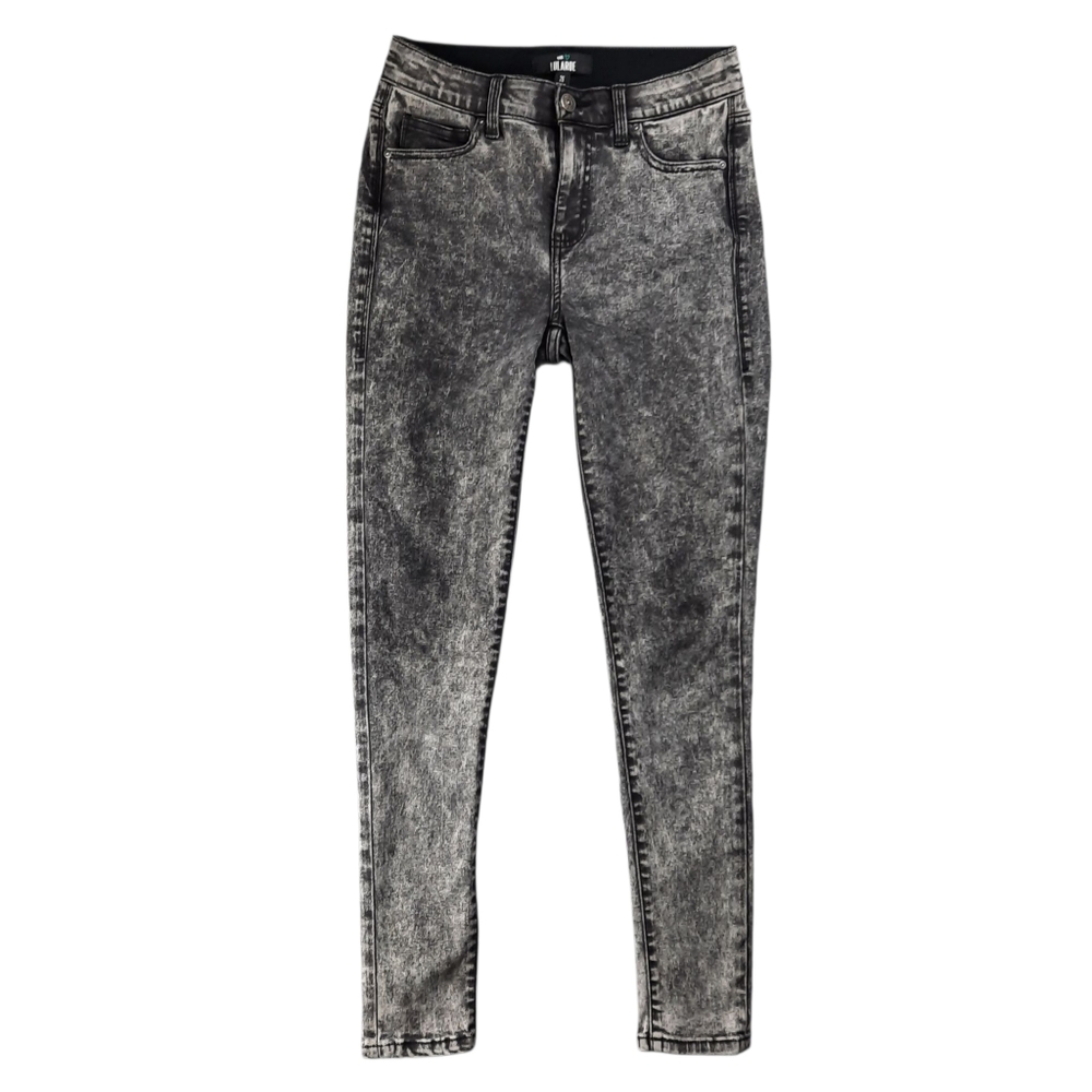 LulaRoe Skinny Ankle Jean Charcoal Acid Wash SZ 26